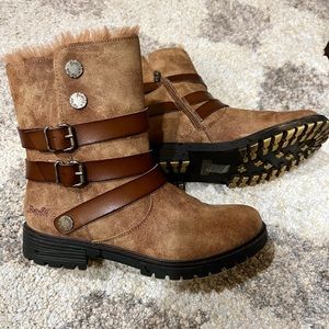 Blowfish Suede Fur Lined Boots - Women | Color: Brown Size 10